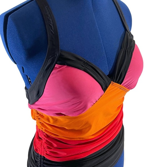 NWOT Lane Bryant Multicolored Swimsuit Top - Picture 7 of 9